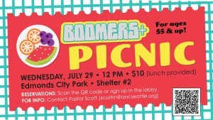 Time to Picnic @ the Park! Boomers 55 & Up